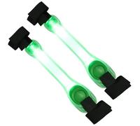 FRCOLOR 2 Pièces Brassard de Sport Lumineux à LED, Haute Visibilité | PVC ABS Léger, Vert, Usage Extérieur, Sécurité Visible, Accessoire de Poignet et Bras