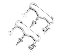 FRCOLOR 2 Pièces Broche Pectoral Broches De Pharmacien Docteur Insignes De Broches De Silver