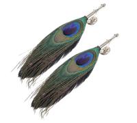 FRCOLOR 2 Pièces Broche Plume pour Hommes Accessoire Élégant pour Fête et Événements Spéciaux de Costume Vintage