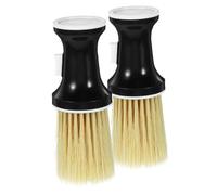FRCOLOR 2 pièces Brosse Cou Légère à Poils Souples Nettoyante et Détachable pour Cheveux Courts et Tondeuse Brosse Coiffante Volumisante pour Salon et Usage Domestique