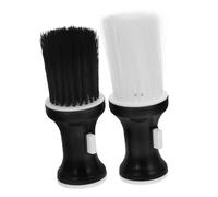FRCOLOR 2 pièces Brosse de Barbier Neck Duster Douce Haute Densité pour Nettoyage Cou et Visage Accessoires Coiffure Professionnels Brosse Plumeau Cheveux et Poussière