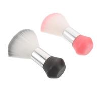 FRCOLOR 2 Pièces Brosse de Nettoyage pour Cou Professionnel Poils Doux Ergonomique et Brosse Coiffure pour Salon et Barbier Facile à Laver Usage Professionnel