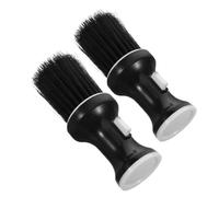 FRCOLOR 2 Pièces Brosse Nettoyante Pour Les Cheveux Brosse De Toilettage à Moustache Fournitures De Barbier Pinceau Fondu Barbe à Barbe Pour Les Hommes Brosse Plumeau Black Fibre De Laine
