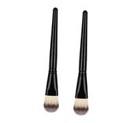 FRCOLOR 2 Pièces brosse pour masque facial trousse brosse faciale de masque de boue Eye-liner scrubber Se maquiller sourcil outil de beauté masque outil pinceau masque Plastique Black