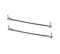 FRCOLOR 2 pièces Câble Patch Guitare Plat Argenté Câble Audio Effet Électrique Accessoire Instrument Musique