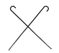 FRCOLOR 2 Pièces Canne de Magicien Plastique Accessoire de Costume Noir Léger et Bâton de Scène pour Garçon Fille Props de Danse et Jeux de Rôle