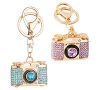 FRCOLOR 2 Pièces Charm de Caméra Kawaii Accessoire de Sac Pratique pour Clés de Voiture et Sac à Main Décoration Bling