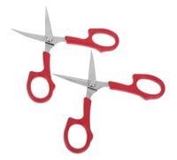 FRCOLOR 2 pièces Ciseaux Beauté Professionnels Acier Inoxydable Ciseaux Sourcils et Barbe Précision et Droits pour Salon et Usage Domestique Coupe Fine pour Nez Moustache et Sourcils