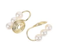 FRCOLOR 2 Pièces clip d'oreille perle Accessoires de l'oreille de mode boucles d'oreilles personnalité créative Bijoux d'oreille Boucles d'oreilles à la mode clou d'oreille cuivre