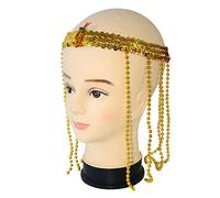 FRCOLOR 2 Pièces Coiffe Égyptienne avec Serpent et Perles Accessoires de Cosplay pour Halloween et Fêtes