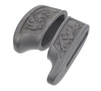 FRCOLOR 2 pièces Cutter Finger Guard Bolsters Accessory For Knives Handle Ergonomic Nonslip Steel Finger Protector Lightweight DIY Knife Making Part