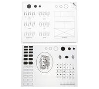 FRCOLOR 2 Pièces De Coloration Des Ongles Dessus De Bureau Kit Professionnel Doigts Des Trucs Pour Les Ongles Présentoir à Ongles Crochets Blancs Pour Suspendre Bouton Gel De Silice