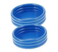 FRCOLOR 2 Pièces Décoration de Plage pour Maison de Poupée Accessoires de Piscine Gonflable pour DIY et Décor de Jardin de Fées