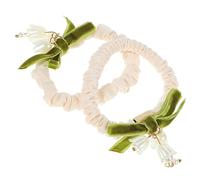 FRCOLOR 2 Pièces Élastique à Cheveux Fleur De Muguet Wow Produits Capillaires Élastiques à Cheveux Pour Femmes Titulaires Filet Élastiques à Cheveux Fins Barrettes Résine