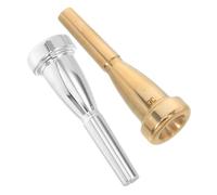 FRCOLOR 2 Pièces Embouchure Trompette Professionnelle Métal Compatible Cornet Accessoires Instruments Remplacement pour Pratique et Performance