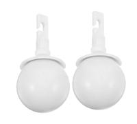 FRCOLOR 2 Pièces Embout de Canne Accessoires de Canne Plastique avec Tête Boule Compatible avec pour Extérieurs