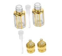 FRCOLOR 2 pièces Flacon Rechargeable pour Huiles Essentielles et Bouteille Portable avec Compte-gouttes Précis Réutilisable pour Voyage Lot