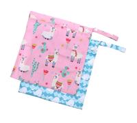 FRCOLOR 2 pièces Housse à Couches étanche réutilisable Pochette de Rangement Humide et Sec pour Couches et TPU imperméable Organiseur Pratique pour Maison et Voyage