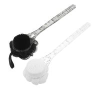 FRCOLOR 2 Pièces Ice Pattern Shower Back Scrubber With Ergonomic Handle Dual-sided Exfoliating Loofah Brush For Deep Body Cleansing Men And Women And Design