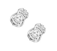 FRCOLOR 2 Pièces Insigne De Police Badge De Police Pendentif Insigne Breloque Insigne Bijoux De Costume Accessoires Pour Hommes Badge De Costume Badge Décoratif Broche Broche Métal