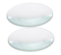 FRCOLOR 2 pièces Lentilles Biconvexes Transparentes de Diamètre pour Expériences Scientifiques et Éducationnelles Physique et Chimie