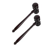 FRCOLOR 2 pièces Marteaux Bois Solides pour Juge et Enchères Design Traditionnel Finition Soignée Outil pour Salle Daudience et Événements Denchères