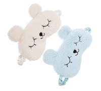 FRCOLOR 2 Pièces Masque Pour Les Yeux De Lapin En Peluche Masques De Sommeil De Voyage Masques Pour Les Yeux Pour Les Et Les Poches Masque De Sommeil Pour Les Lèvres Laniege Oeil