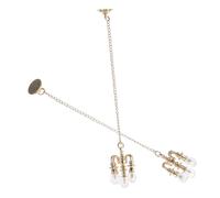 FRCOLOR 2 pièces Miniature Lamp Ceiling Light Model Simulation Pendant Crystal for Dollhouse Accessories
