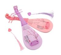 FRCOLOR 2 Pièces Miniature Pipa Instrument avec Sons et Lumières Modèle Vintage Chinois pour Garçon Fille Éducatif Musical Sensoriel et Décoration