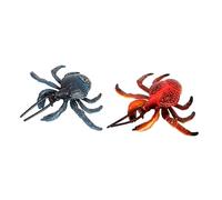 FRCOLOR 2 Pièces Modèles de Crabes Réalistes Lot de Figurines Danimaux Marins Simulés Jouets Éducatifs pour Garçon Fille Décoration Maison Colorée et Écologique