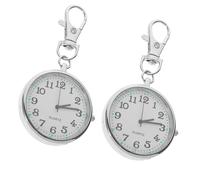 FRCOLOR 2 Pièces Montre Infirmière Portable avec Clip Boucle Clé Cadran Rond et Précision Médicale pour Étudiants et Urgences Professionnelles