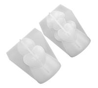 FRCOLOR 2 Pièces Moule en Silicone Ange Fille Fait Main pour Résine Époxy | Blanc, Édition Noël, Démoulage Facile et Chaleur, Décorations pour Fête et Mariage