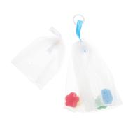 FRCOLOR 2 Pièces Net Moussant Nettoyant Récipient Sachet De Exfoliant Contenant De De Voyage Poche à Machine à Bulles Acide Pochette Pour Laveur De Pe