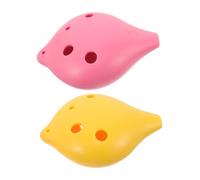 FRCOLOR 2 Pièces Ocarina C Tonalité AC Résine et Portable Instrument de Musique Éducatif pour Garçon Fille et Étudiants Design Compact pour Apprentissage et Performance Musicale