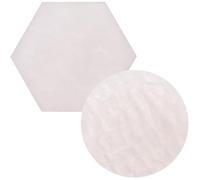 FRCOLOR 2 Pièces Palette de Nail Art Résine Plateau de Mélange Vernis à Ongles Rond et Hexagonal Accessoire Manucure Créatif et Présentoir Décoratif Portable