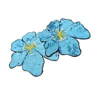 FRCOLOR 2 Pièces Patches Fleurs à Sequins Étincelants Appliques Brodées Durables pour Costumes de Décoration pour Robes Chapeaux Sacs