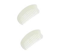FRCOLOR 2 Pièces Peigne à Cheveux De Massage Brosse à Cheveux En Poils De Sanglier Peignes à Cheveux Grattoir De Visage De Jade Style Animal De Compagnie Masseur De Tête Pinceaux Scrubber