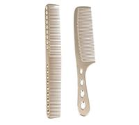 FRCOLOR 2 pièces Peigne Acier Inoxydable Doré pour Coiffure Professionnelle Antistatique Léger et Ultra-fin Massage Doux Du Chevelu pour Spray Capillaire et Organisation des Cheveux