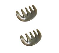 FRCOLOR 2 Pièces peigne de massage à gratter peigne cuir chevelu masseur masseur cuir chevelu s en corne pour les cheveux gua sha de massage femme femme