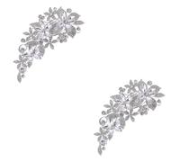 FRCOLOR 2 Pièces Peigne Latéral Accessoire De Cheveux De Mariée Barrettes À Cheveux De Perle Accessoires De Cheveux De Bal Bandeau De Bal Pince À Cheveux De Mariée Strass Peigne À Cheveux