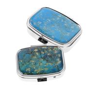 FRCOLOR 2 pièces Pilulier Compact Métal Organisateur de Pilules de Poche avec Compartiments Robuste et Élégant pour Voyage et Usage Quotidien