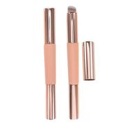 FRCOLOR 2 Pièces Pinceau à Lèvres Double Tête Silicone avec Applicateur Correcteur Rétractable Mini Format Portable avec Capuchon Brosse Maquillage pour Gloss à Lèvres et Nail Art Adapté