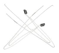 FRCOLOR 2 Pièces pinces à cheveux tresse sale hairpin hair clip accessoires de cheveux en strass brosse sèche-cheveux chaîne de cheveux en chaîne de cheveux dreadlock alliage Silver
