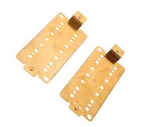 FRCOLOR 2 Pièces Plaque de Base Laiton pour Pickup Humbucker pour Guitare Électrique Cordes Compatible avec Neck et Bridge Accessoires de Montage pour Musiciens