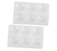 FRCOLOR 2 pièces Plaques Céramiques de Réaction Lot pour Expériences Chimiques Précises Résistantes à Haute Température et Corrosion Outils Durables pour Laboratoire Physique et Chimie