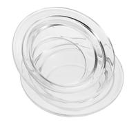 FRCOLOR 2 Pièces Plateaux de Remplacement pour Chauffe-Cire en Verre Transparent 119 Mm, Bol Diffuseur D'huiles Essentielles pour Brûleurs à Cire Fondue, Accessoire Maison pour