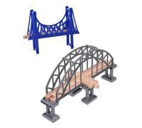 FRCOLOR 2 pièces Ponts Ferroviaires Accessoires de Modélisme pour Scènes Ponts Suspendus et Croisés Développement Cognitif et Construction Imaginative pour Garçon Fille