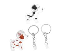 FRCOLOR 2 Pièces Porte-clés Collecteur de Poils Chien Transparent Boîte de Rangement Souvenir Commémorative Portable Charm Gardien Mémoire Animaux Cadeau Sentimental pour Amoureux des