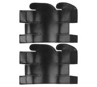 FRCOLOR 2 Pièces Protecteur de Piston de Trompette en Cuir Pu Noir, Portable et Découpé Précision, Accessoire Professionnel pour Performance et Transport en Paquet à Dos