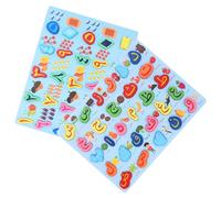 FRCOLOR 2 pièces Puzzle Montessori Bois Alphabet Arabe et Chiffres pour Garçon Fille Éducatif Reconnaissance des Lettres et Développement Précoce pour Garçons et Filles